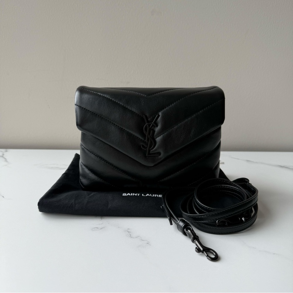 Saint Laurent Black Quilted Leather Bag